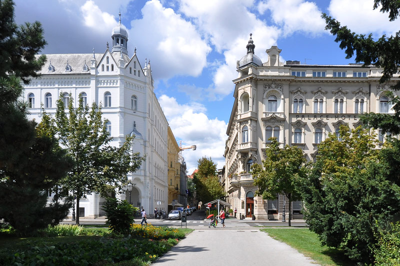 Zrinjevac, židovske palače